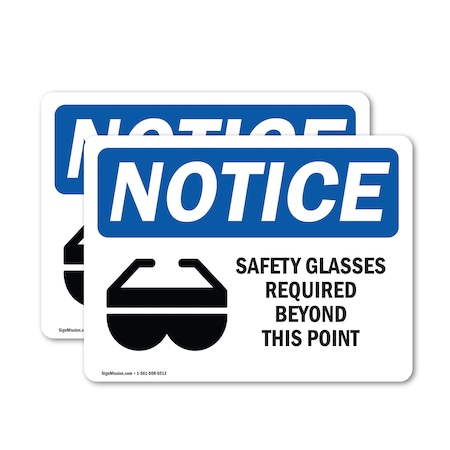 Signmission 10 in Height, 14 in Width, Vinyl Decal, Rectangle OS-2PACK-NS-D-1014-L-18173